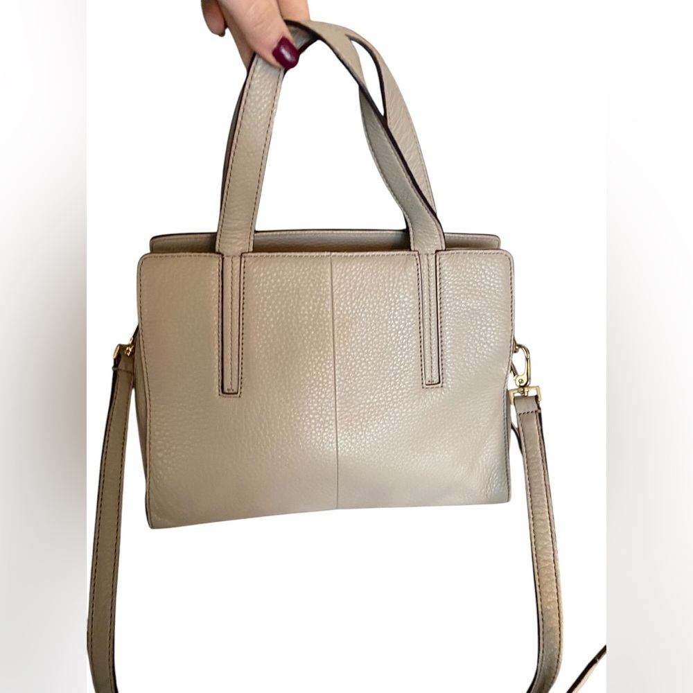 Kate Spade Tan Pebbled Leather Crossbody Bag Purse - Picture 4 of 5